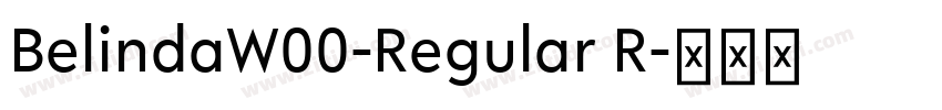 BelindaW00-Regular R字体转换